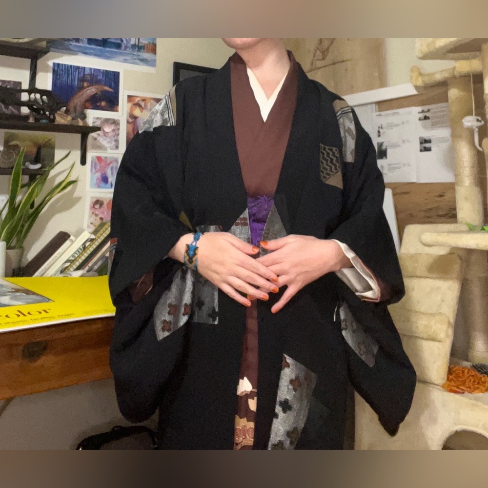 Japanese silk Haori jacket